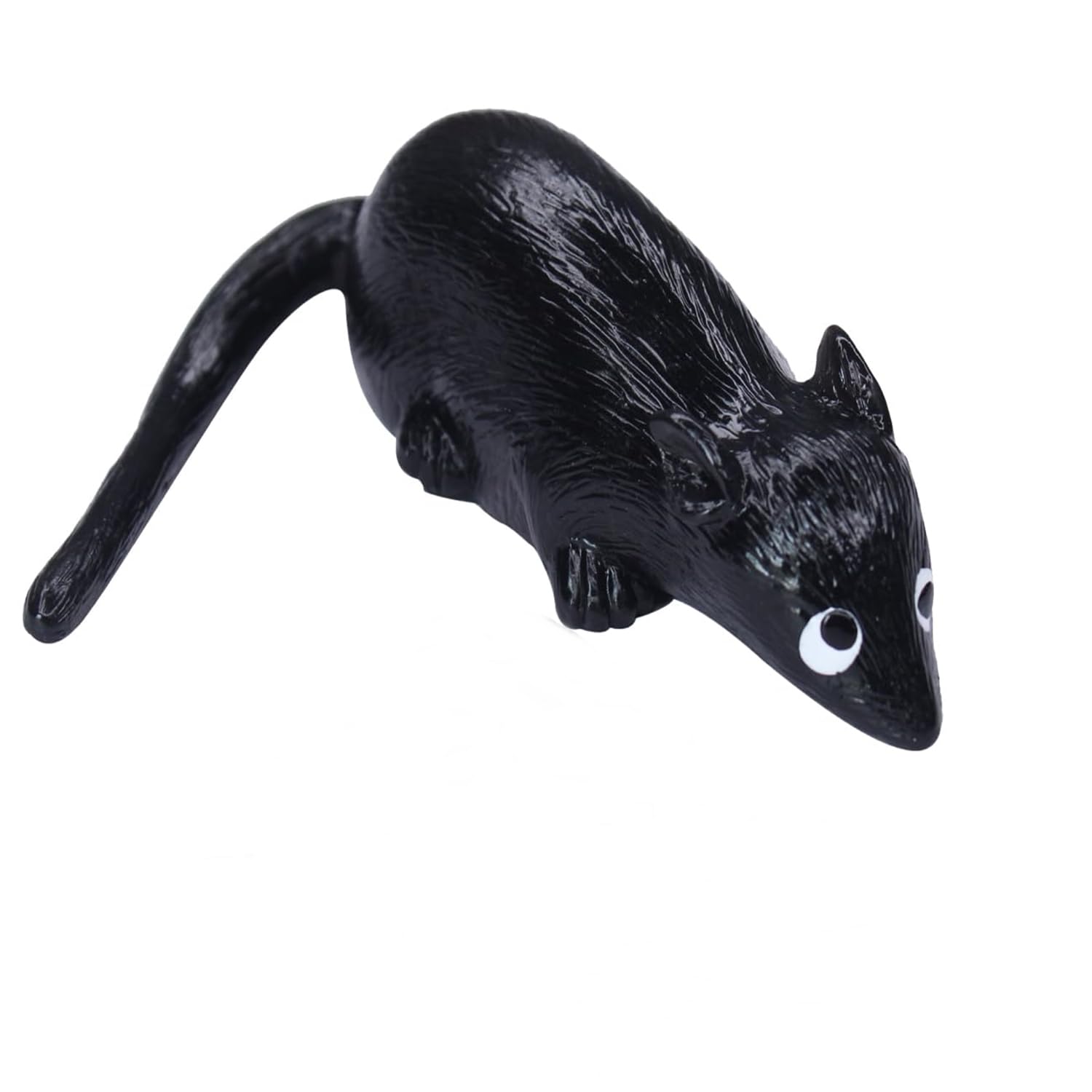 MUREN Super Stretchy Rat Gel Sticky Jelly Mouse Black for Fun Party Games Squishy Prank Toy Activity Safe, Soft & Reusable Gag Toys for Children Boys Girls Flexible Stress Relief Toy Kids & Adults