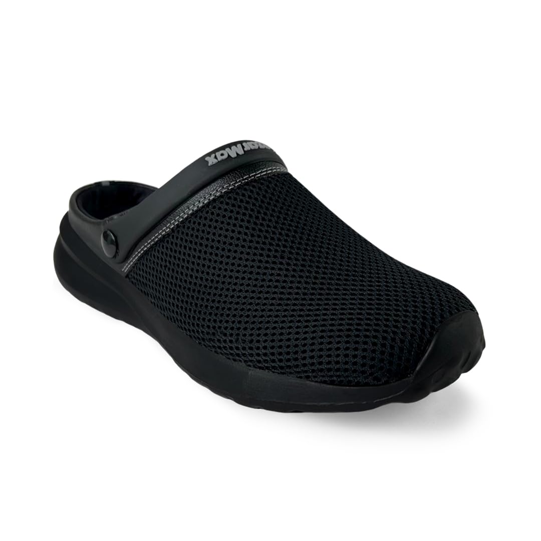 KazarMax Men’s Lightweight Clogs with Adjustable Back Strap | Anti-Skid EVA Sole | Memory Foam Cushion | Casual Slip-On Sandals for Daily Use