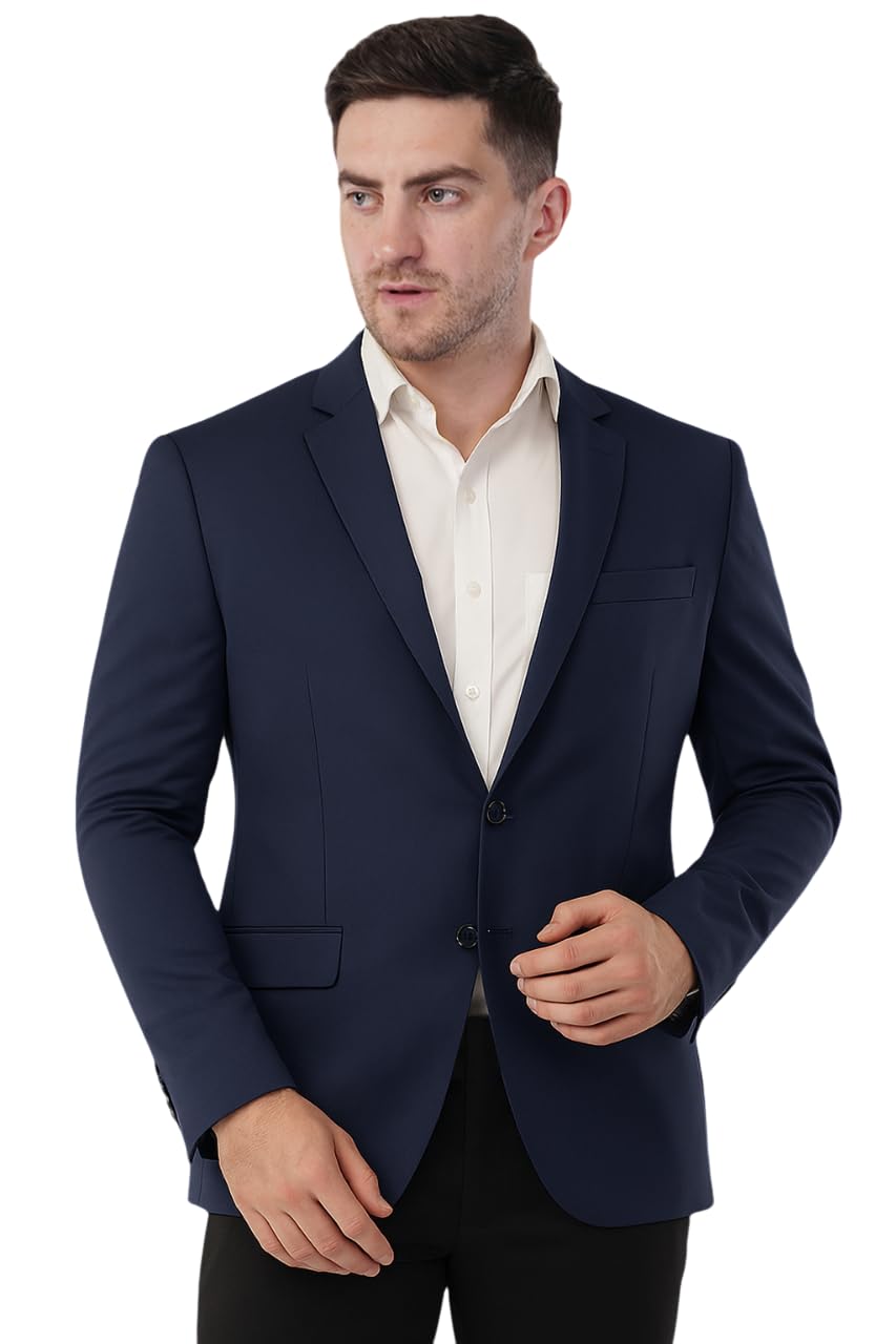 SaintX Men’s Formal Blazer | Fully Lined | Slim Fit | Professional Jacket | Premium Business Formal Suit | Office | Wedding | All Purpose