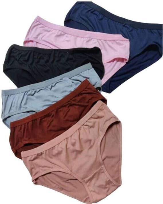 Amazon Brand – LUVREENA® Women Hipsters Panties 100% Super Soft Cotton Hipster Ladies Plain Bright Panty/Innerwear Soft Panties Underwear Combo Pack 3 Or 6 (Colour May Very)
