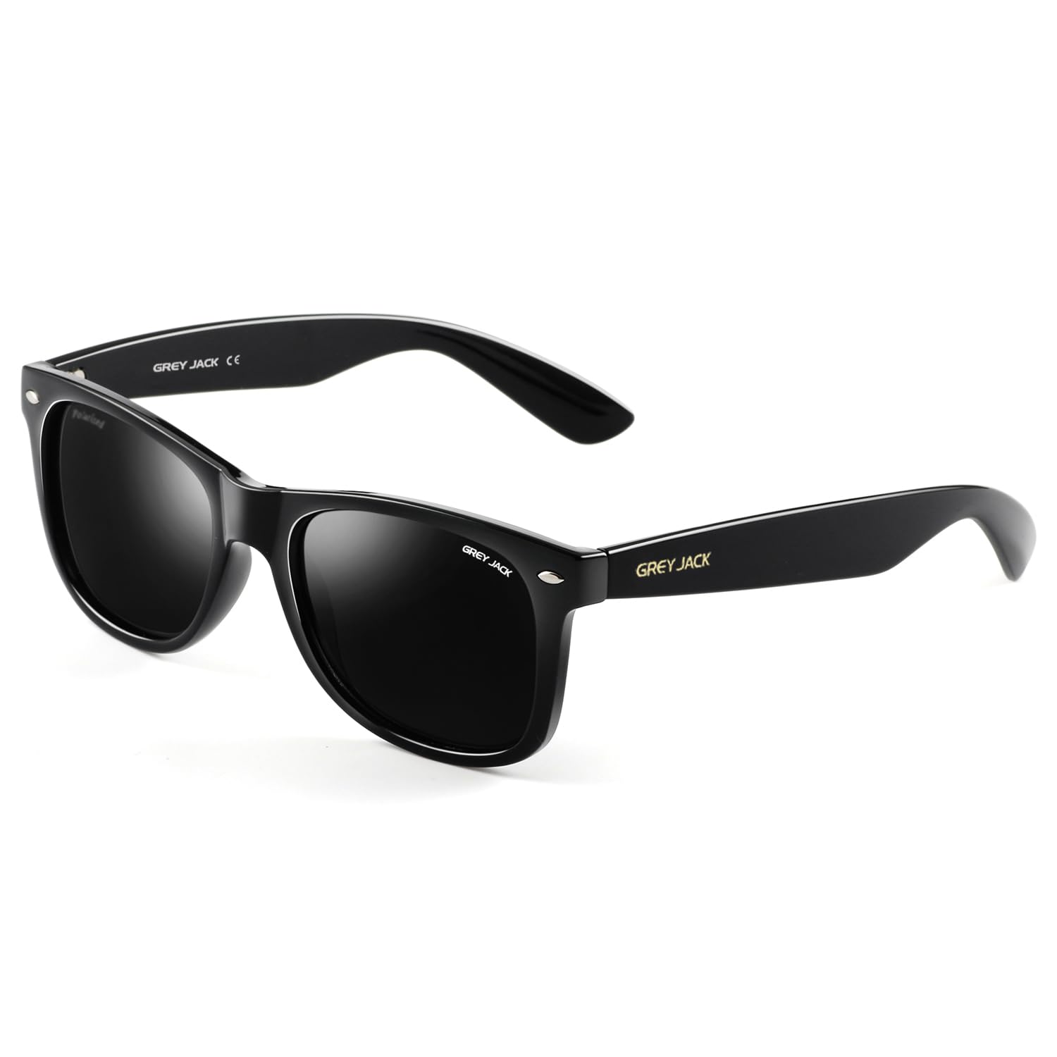 grey jack Square Sunglasses Polarized Lens, Classic and Retro Style, Driving and Fishing Eyewear for Men Women S1105