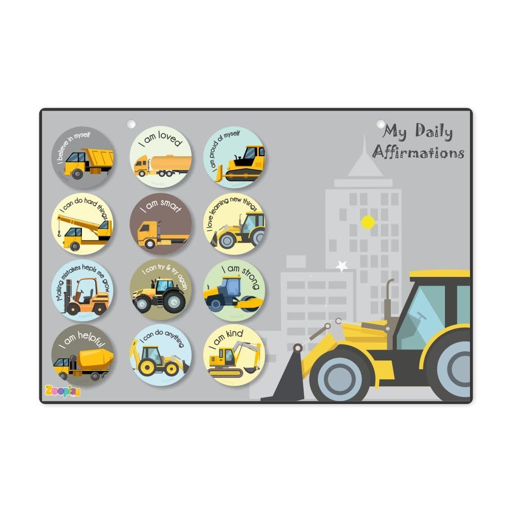 My Daily Affirmations -Construction Vehicles