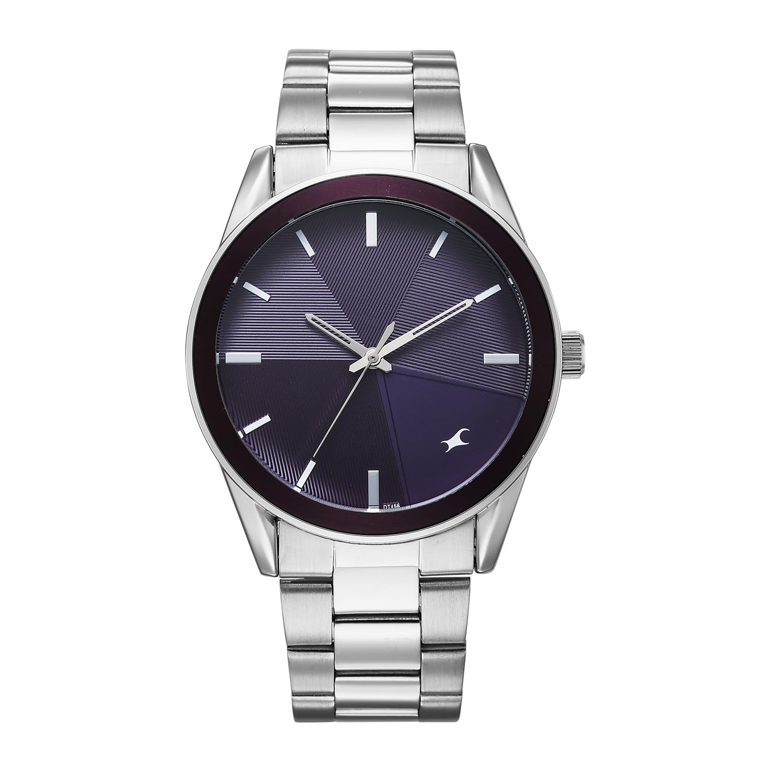 Fastrack Stunners XI with Quartz Analog Dark Purple Dial Silver Stainless Steel Strap Watch for Men – 38215KM02