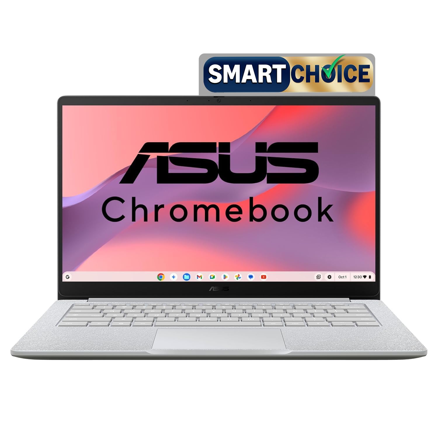 ASUS Chromebook CX1405 (2026), Smartchoice,Intel N50 Processor, Intel UHD iGPU, 8GB RAM, 128GB SSD, FHD, 14″ (35.5 cm), Chrome OS, Pure Grey, 1.39 Kg, CX1405CTA-S60622, 42WHrs, Thin & Light Laptop