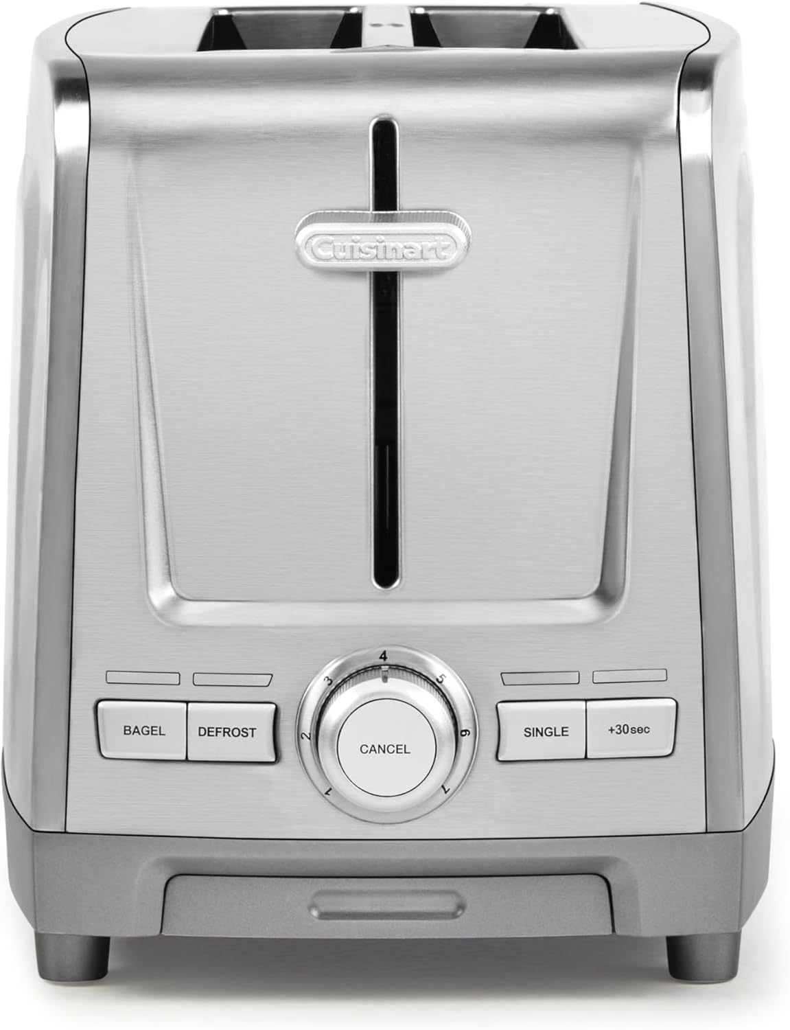 Cuisinart 2-Slice Stainless Steel Toaster CPT-1600IN | Extra-Wide Slots | 7 Browning Levels | Bagel, Defrost & Single Slice Functions | High-Lift Lever | Removable Crumb Tray | 1000W