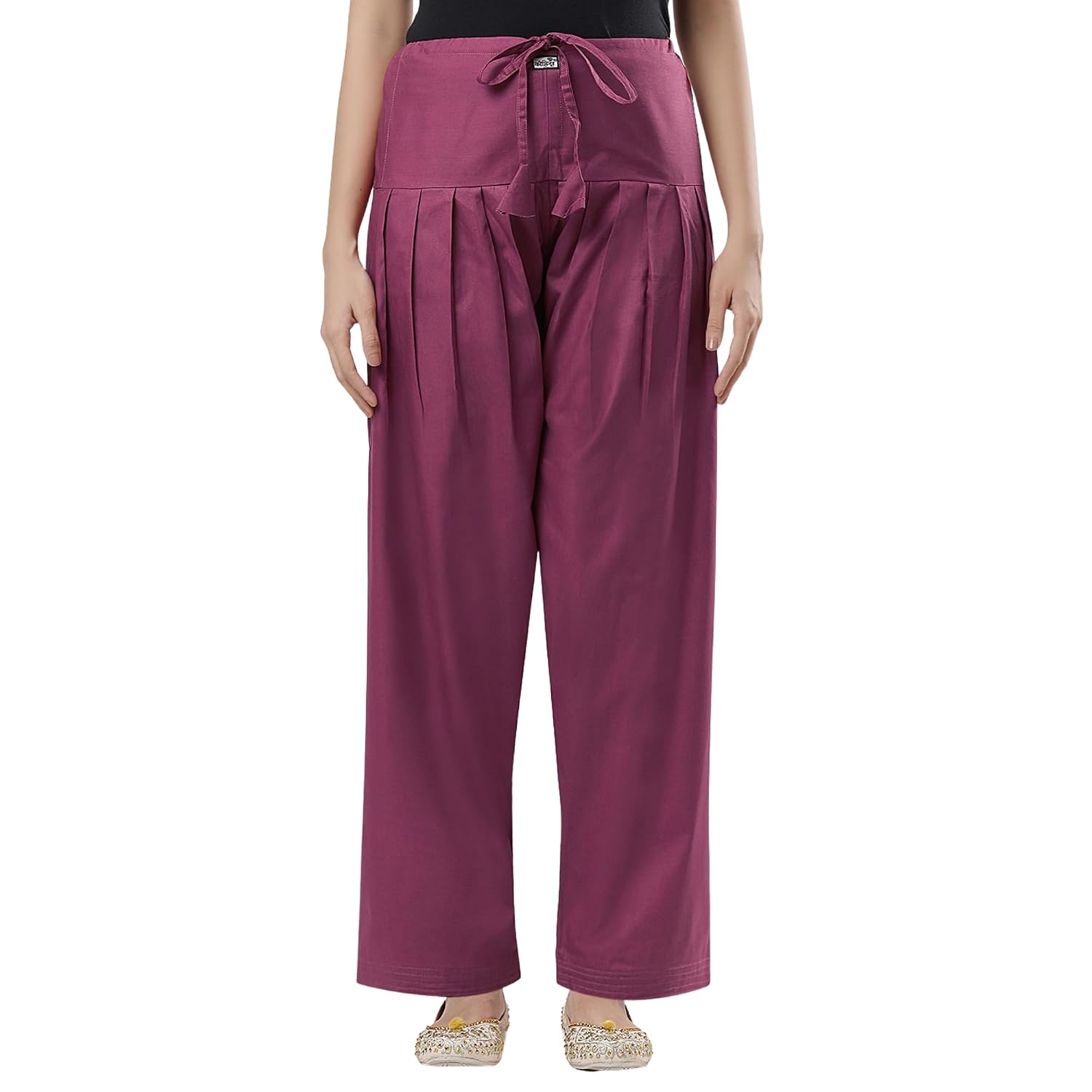 Semi Patiala Salwar, Relaxed Fit, Drawstring Waist, Women’s Ethnic Bottom Wear