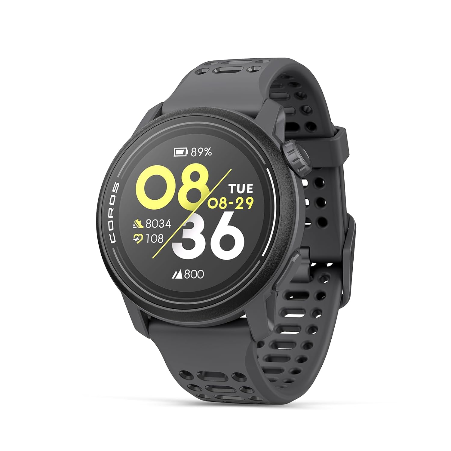 COROS PACE 3 Running GPS Unit, Lightweight and Comfort, 15 Days Battery Life, Dual-Frequency GPS, Heart Rate, Navigation, Sleep Track, Training Plan, Run, Bike, and Ski (Black Silicone) | 17-Day Battery Life,Accurate GPS, Heart Rate Monitor, Navigation, Sleep Tracking , Training Plan, Run, Bike, and Ski