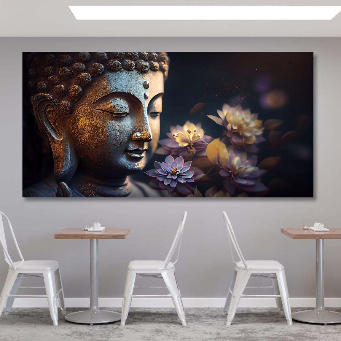 SAF paintings Unframed Rolled Art Print||Lord Buddha Canvas Wall Art Print for Home Décor And Office||Unframed canvas Painting For Wall decor||Home wall and Office Interior CR-220