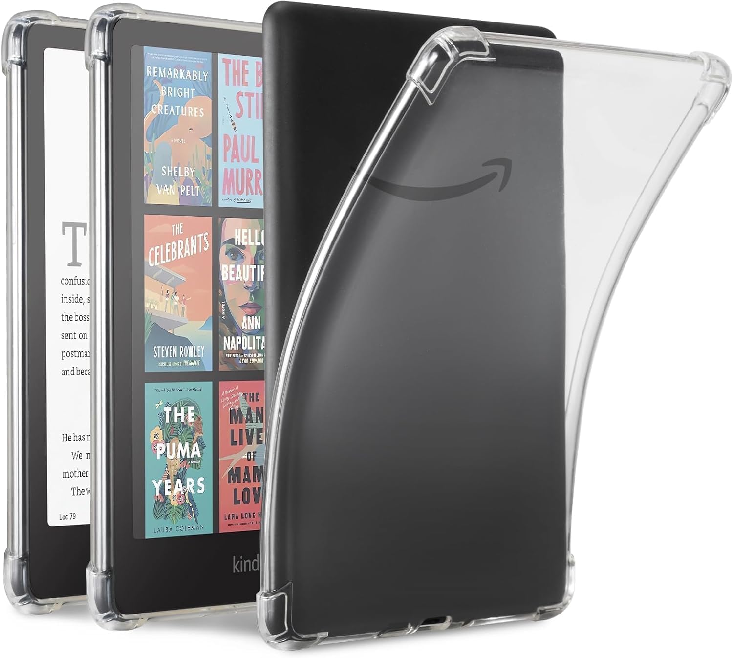 ProElite Soft TPU Premium Transparent Back Case Cover for Kindle Paperwhite 12th Gen 7 inch/Kindle Colorsoft Signature Edition Case Cover – Clear