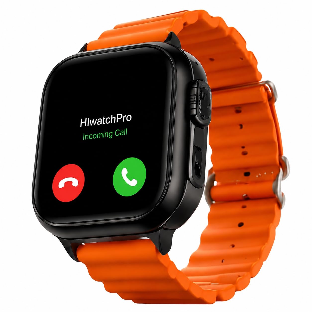 T8OO Mens & Womens Smartwatch | Bluetooth Calling | 1.99″ HD Touch Display | 1-Game | Calculator | Calander | Fitness & Sports Mode | Waterproof | Change Wallpaper | O108 | (Free Size, Orange Straps)