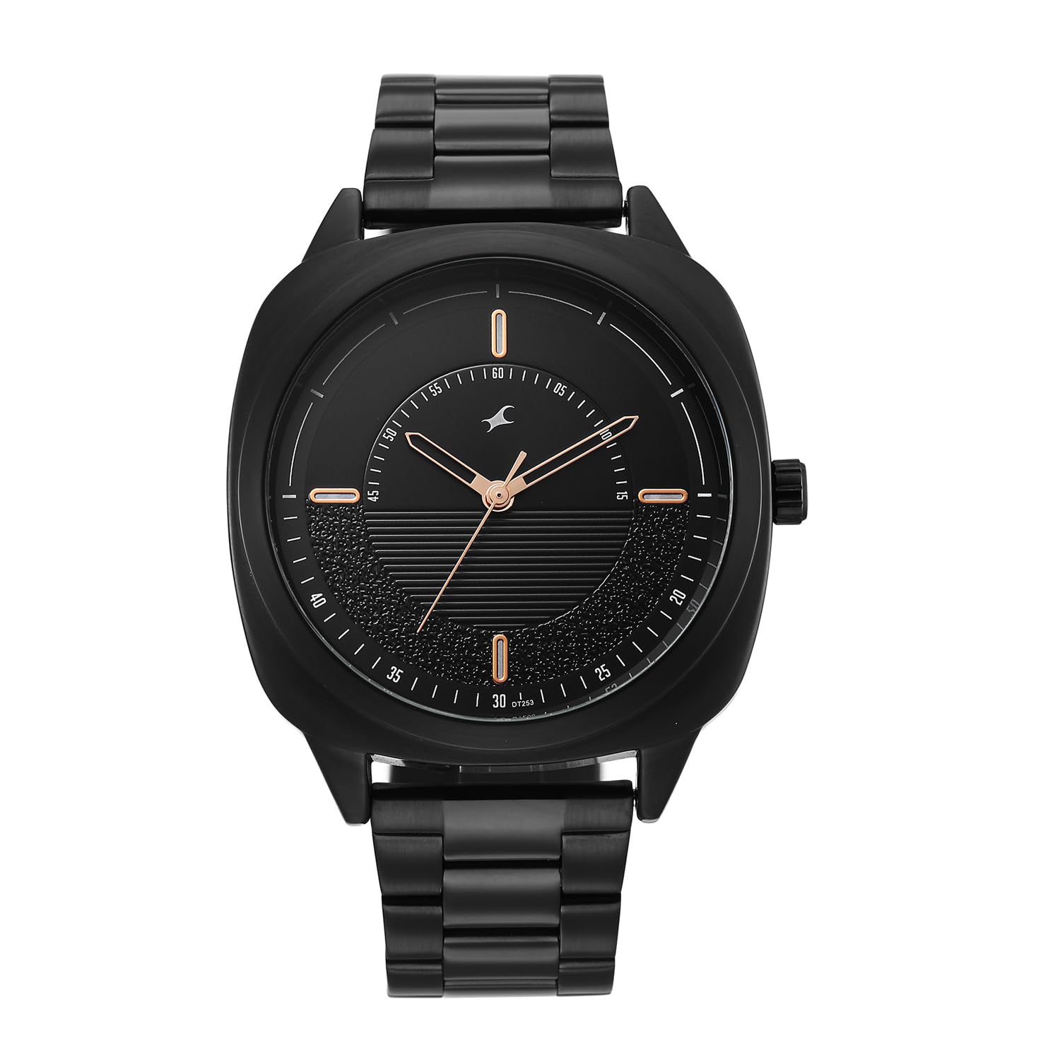 Fastrack Stunners X Quartz Analog with Black Dial Black Stainless Steel Strap Watch for Men – 38161NM02