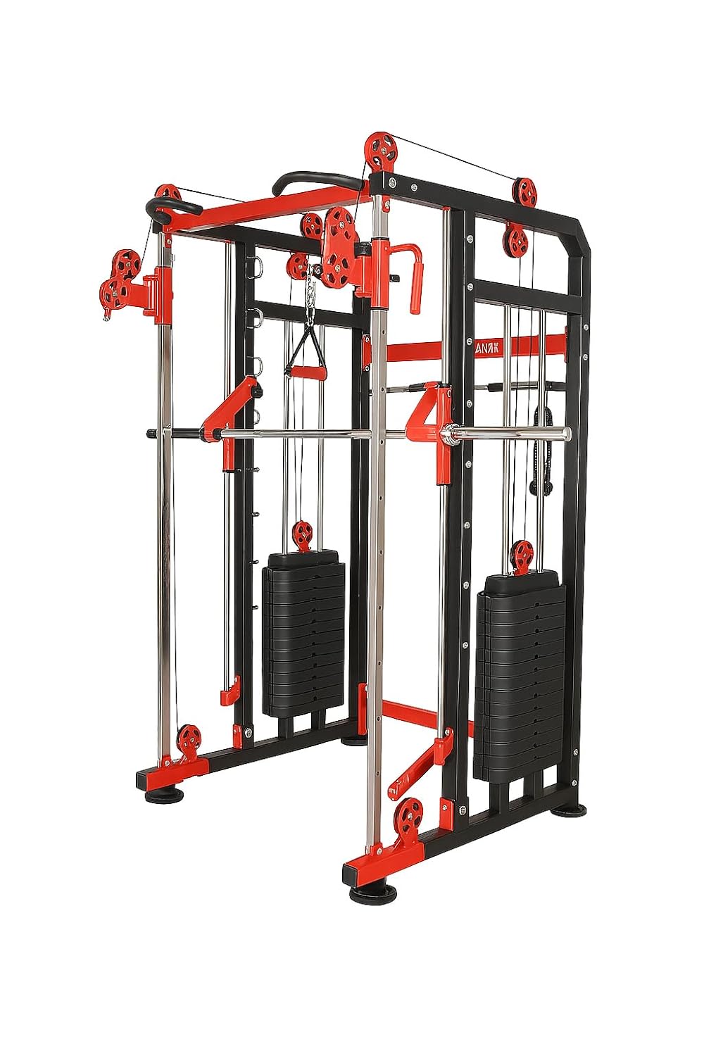 Gamma Fitness All-in-One Functional Trainer & Smith Machine � 80?kg Weight Stack, 350?kg Frame, Multi?Station Home Gym