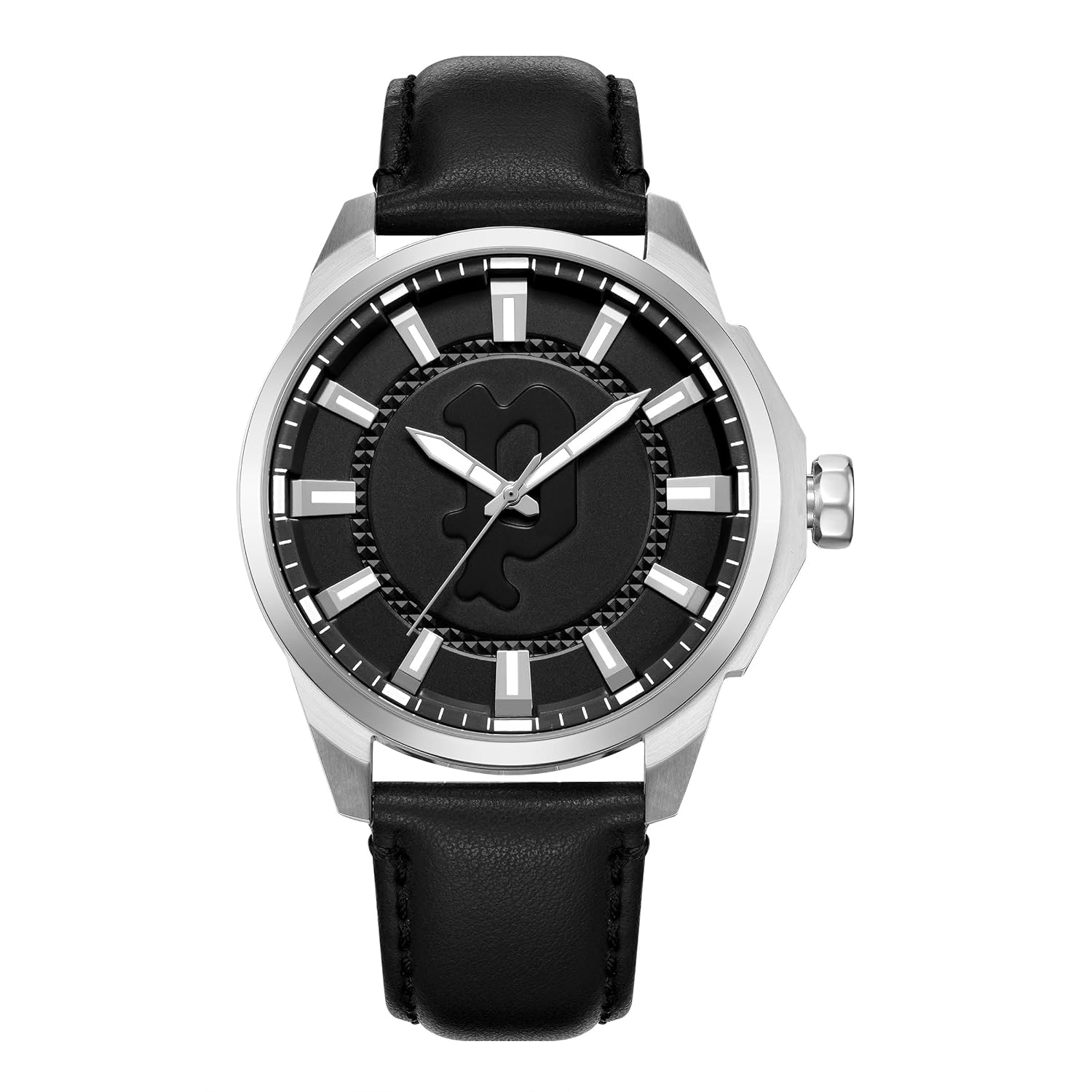 Police Quartz Multifunction Black DIAL Leather Strap Watch for Men-PLPEWJA2204308W