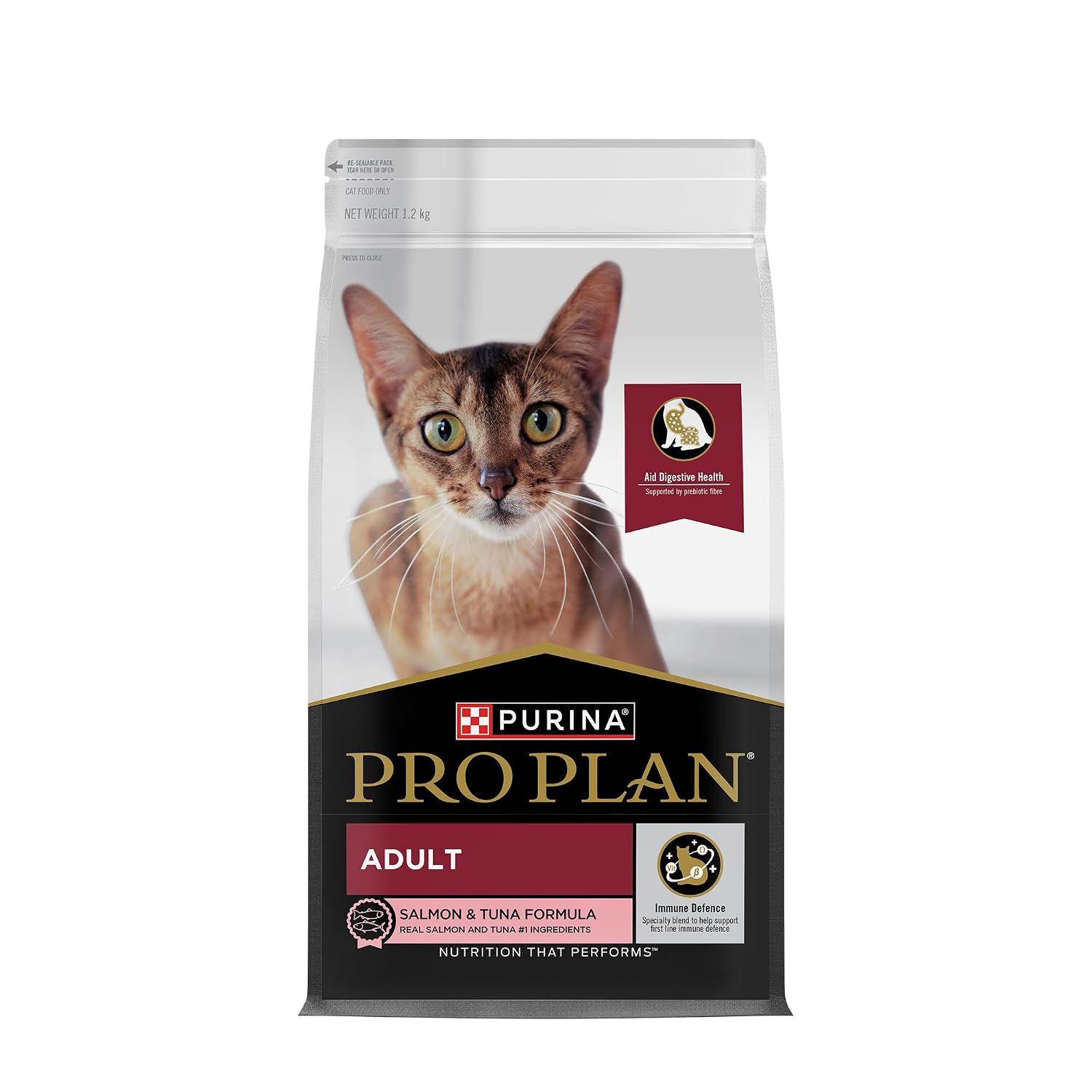 PRO Plan Adult Cat Dry Food with Salmon & Tuna, 1.2kg Pack