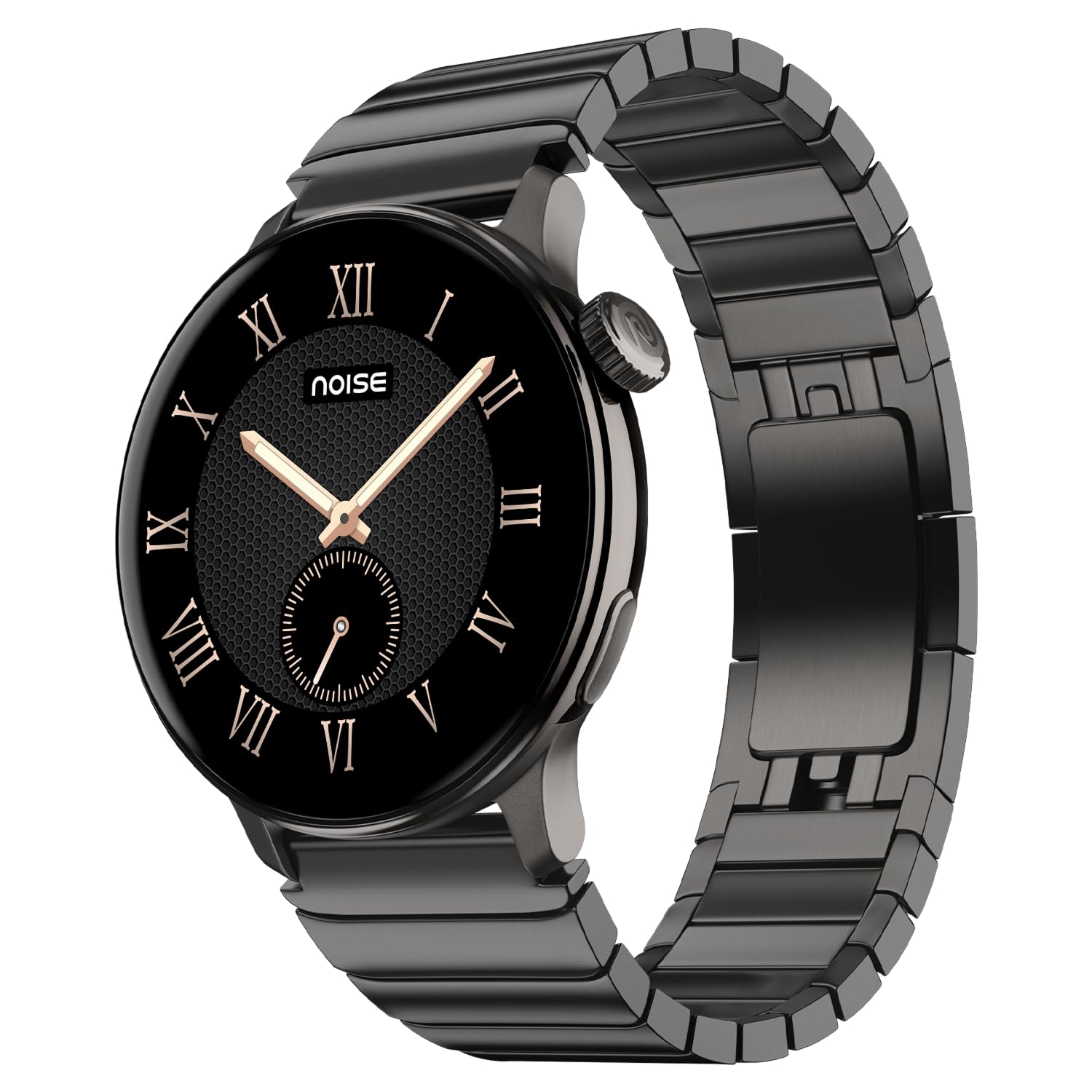 Noise Pro 6R 1.46″ AMOLED Smart Watch, 1000 NITS, Powered by AI Pro, Built-in GPS, Strava Integration, Stainless Steel Dial, Video Watch Faces, 3ATM, Emergency SOS, TWS Connectivity (Pure Titanium)
