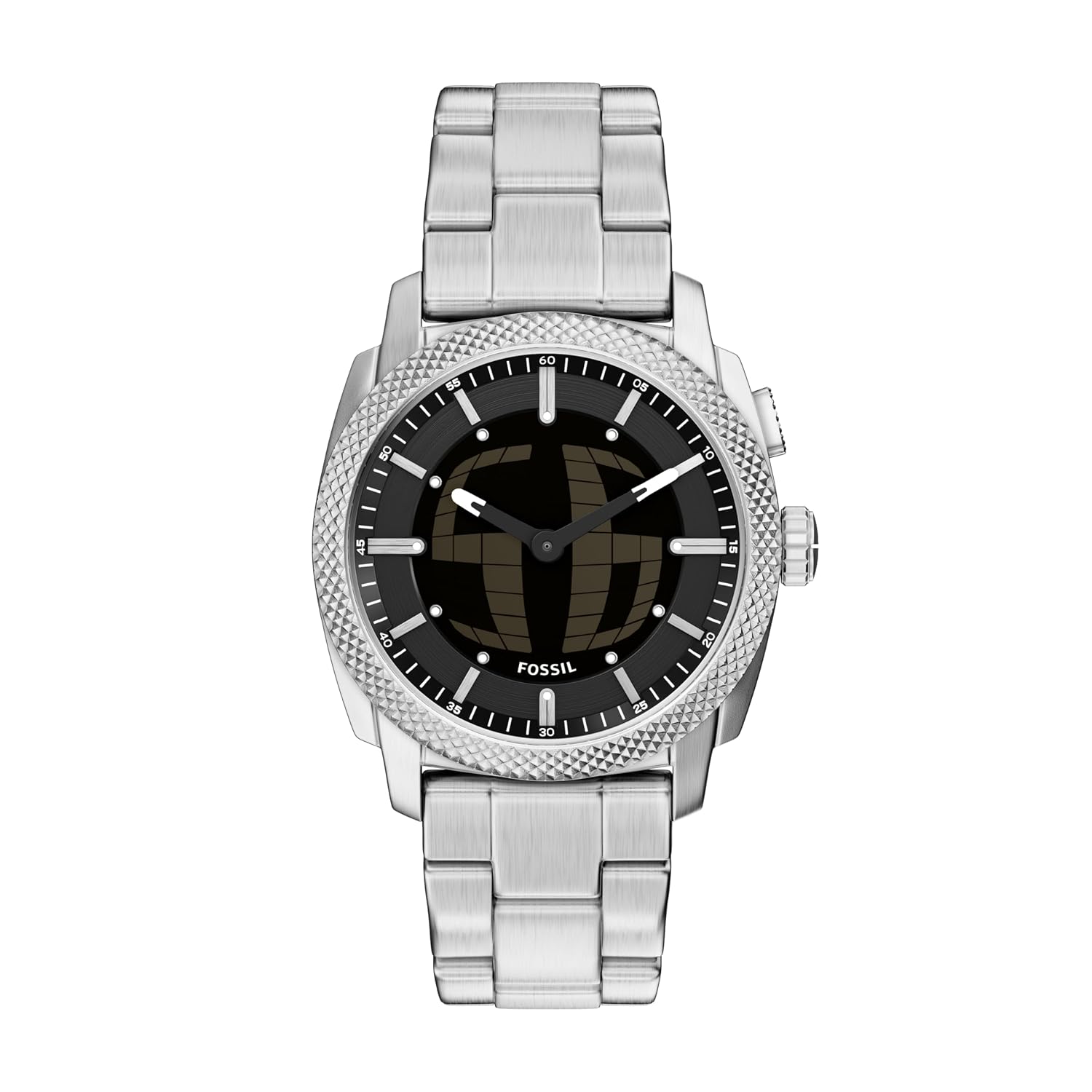 Fossil Machine Silver Watch FS6155
