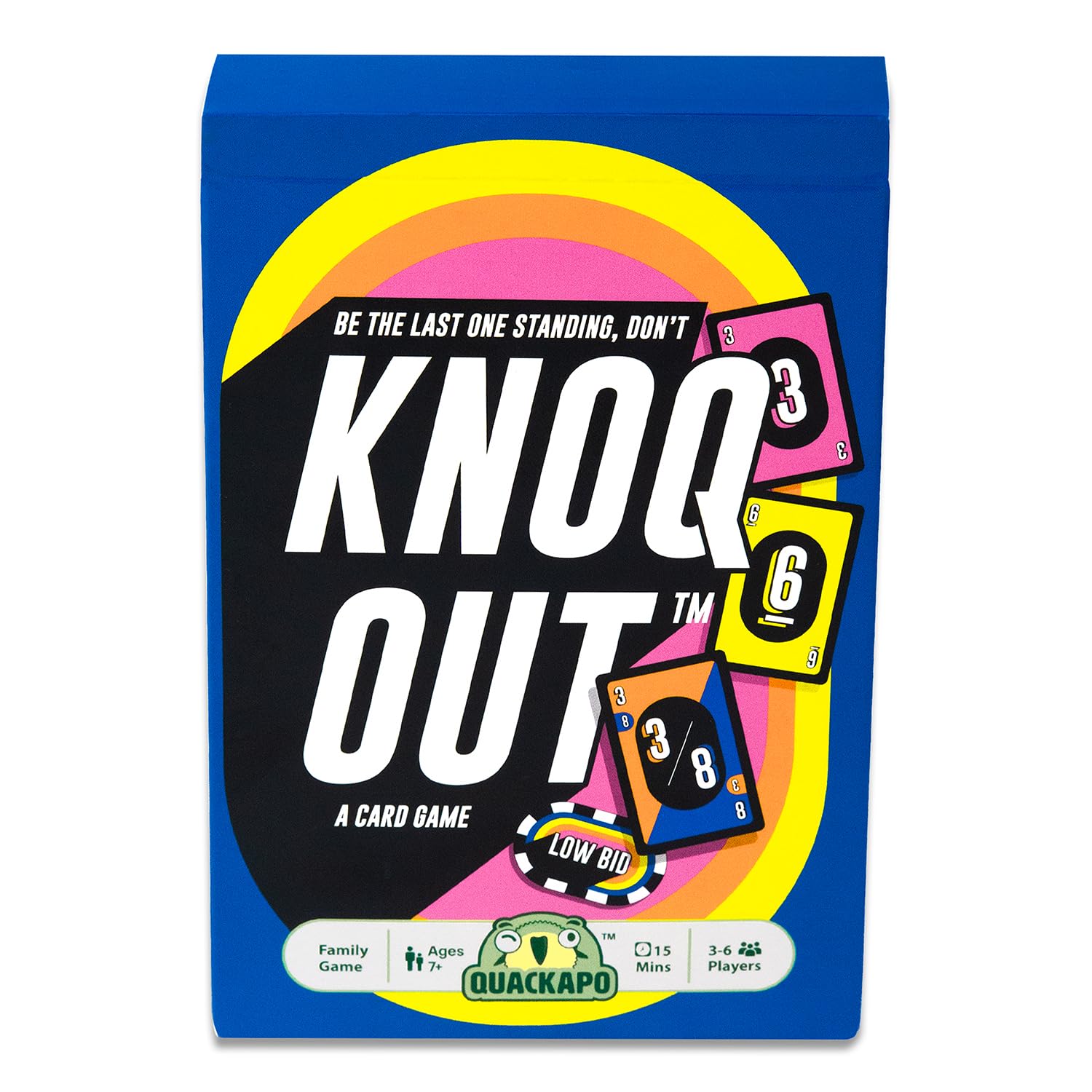 Knoq Out Card Game for Kids, Adults & Families, Play at Parties, Picnics and Vacation Travel, Ages 7+, 3 to 6 Players, Perfect for Birthday, Return Gifts