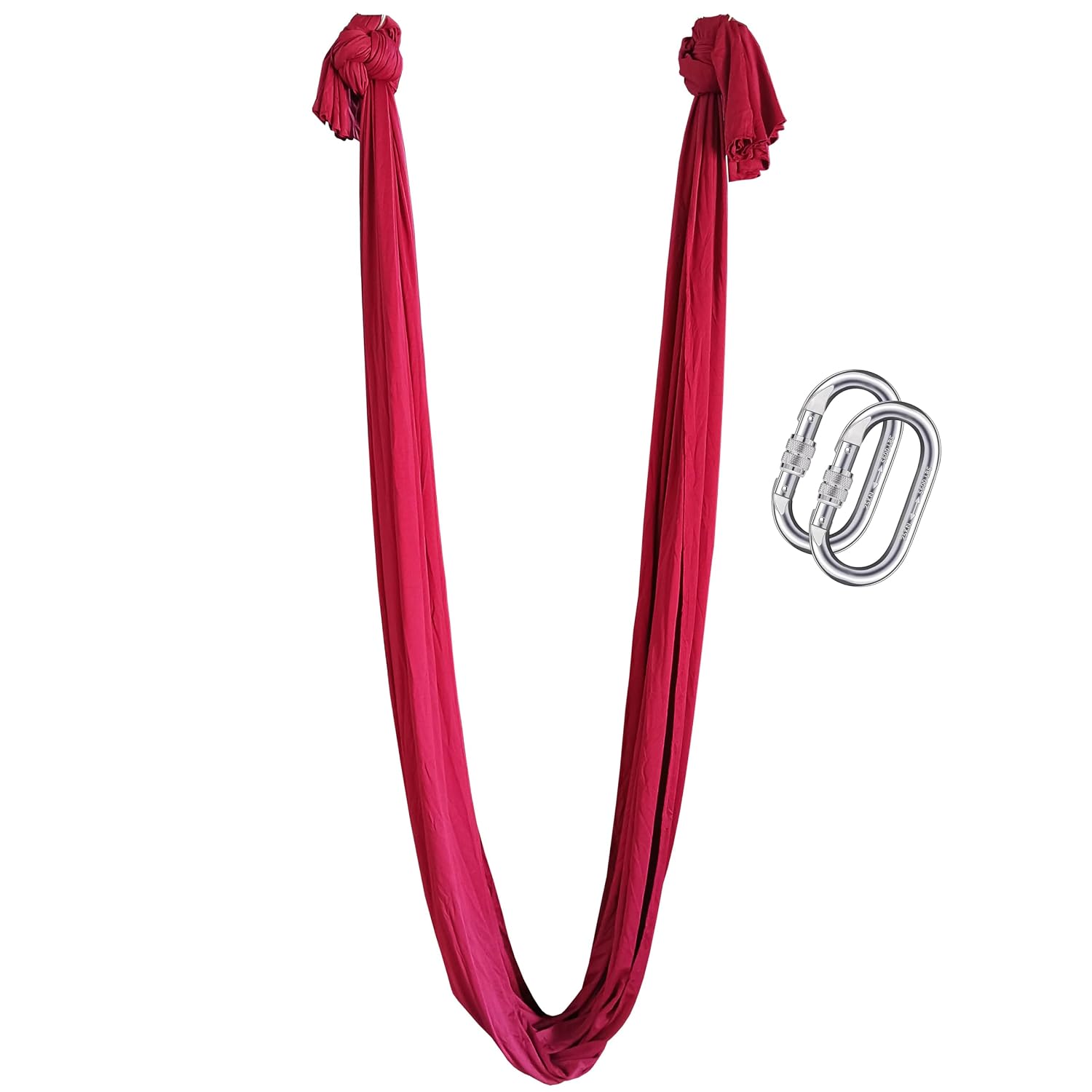 Streetup India® Lycra Fabric Aerial Swing/Yoga Hammock With 20 Feet Long Fabric With 2 Carabiner