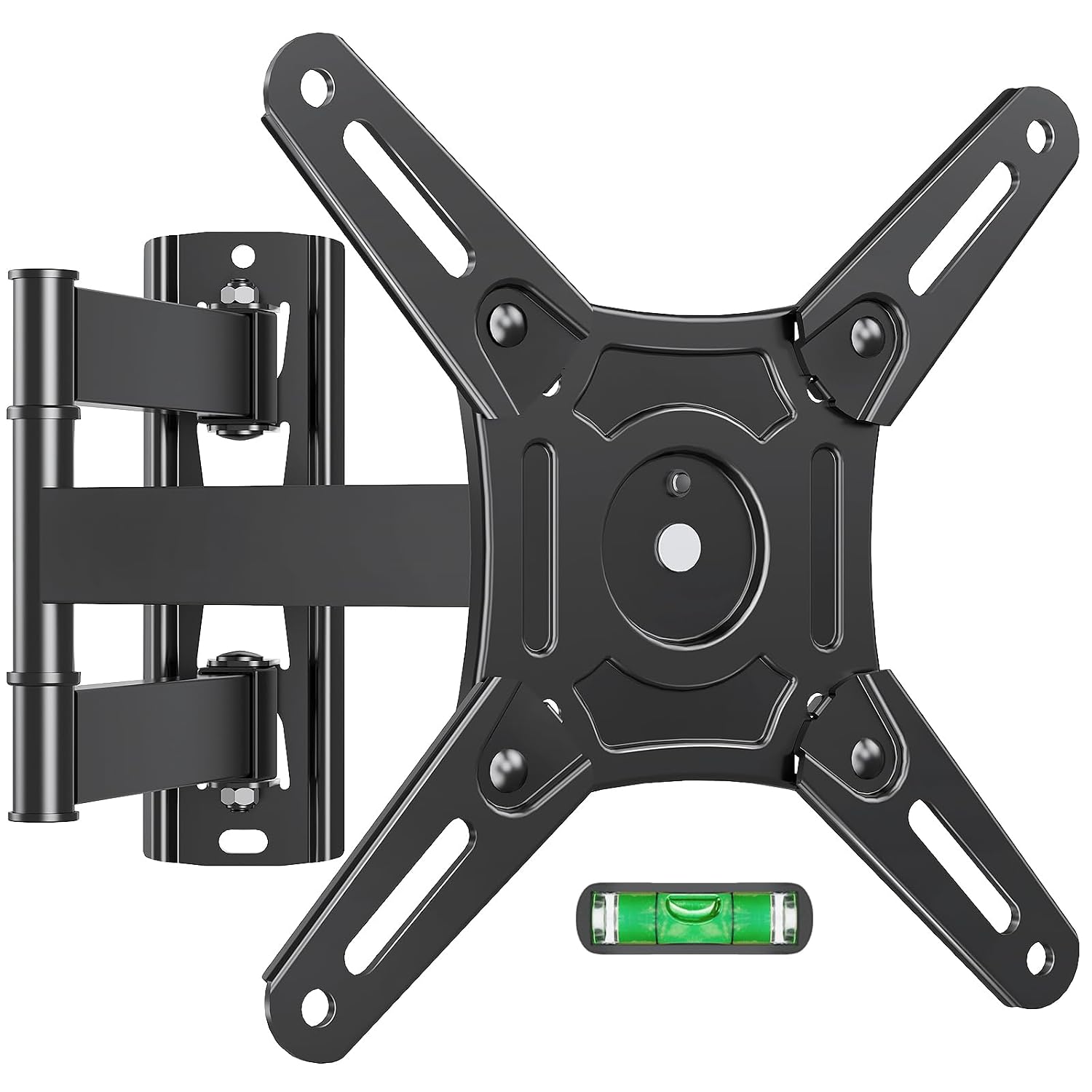 MOUNTUP Full Motion TV Wall Mount, Wall Mount TV Bracket for 14-42″ TVs | Movable TV Bracket with Swivel Tilting Extension Level Adjustment for 14-42 Inch LED LCD Flat Curved TVs Up to 44 LBS
