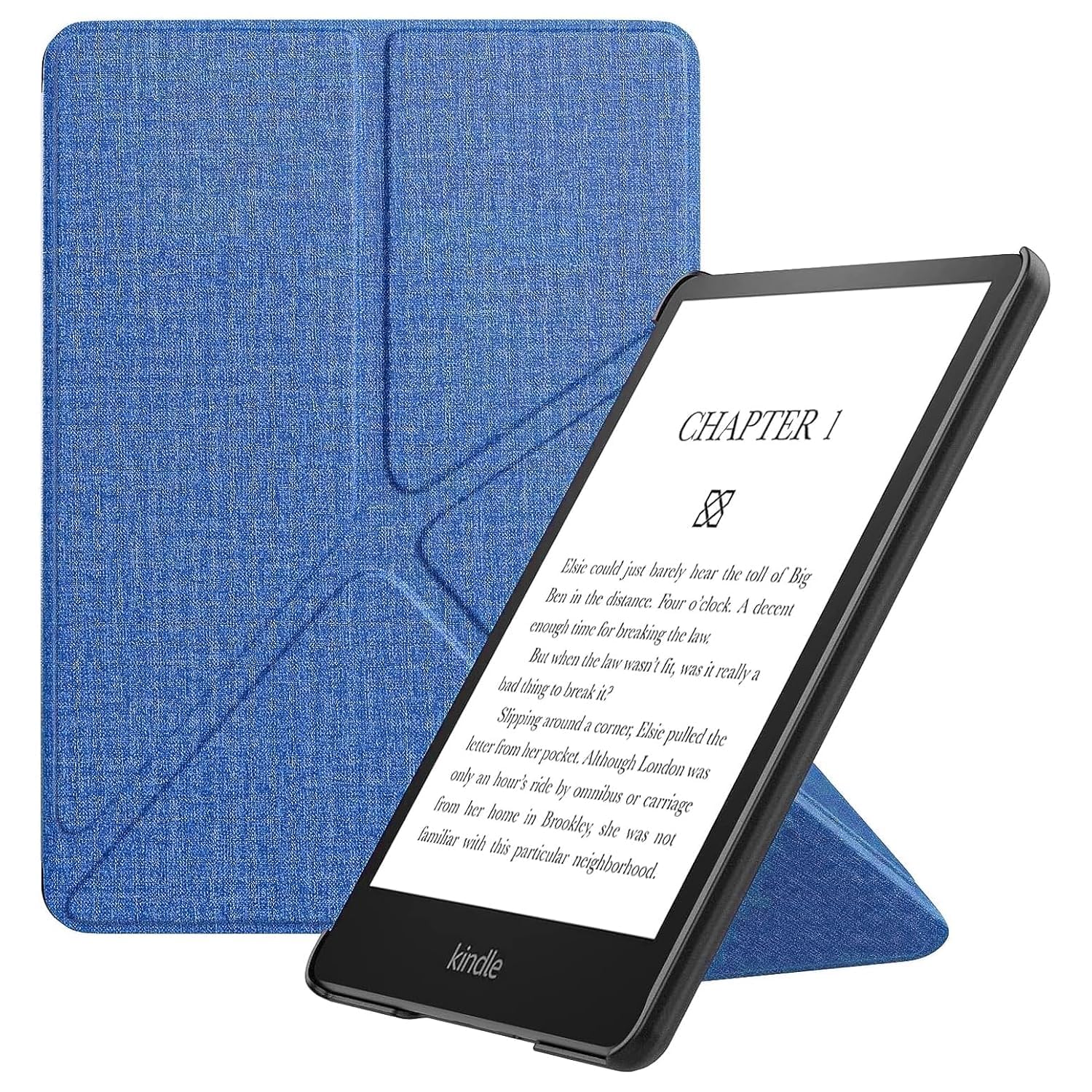 MOCA Flip Cover Case for Kindle Paperwhite 11th Generation 6.8″ (2021) & Signature Edition, Auto Wake Sleep Smart Stand, Slim Lightweight Magnetic Protective Kindle Cover (Navy Blue)