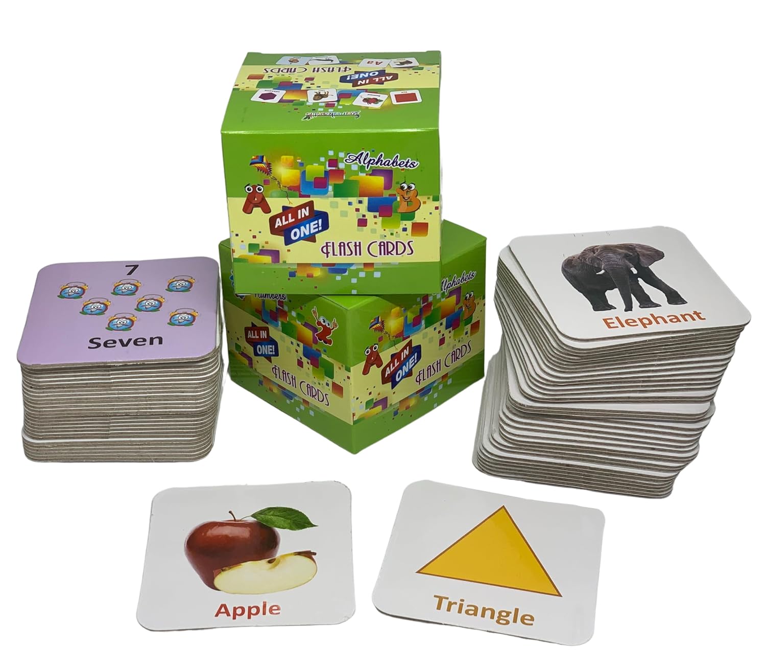Gurukanth® Premium All in One Flash Cards Book for Kids Toys for 1-6 Years Old Boy and Girls (Laminated Non-Tearable flashcards – Water Proof) | Early Learning Montessori Toy for 1 2 3 4 5 6 Year Old