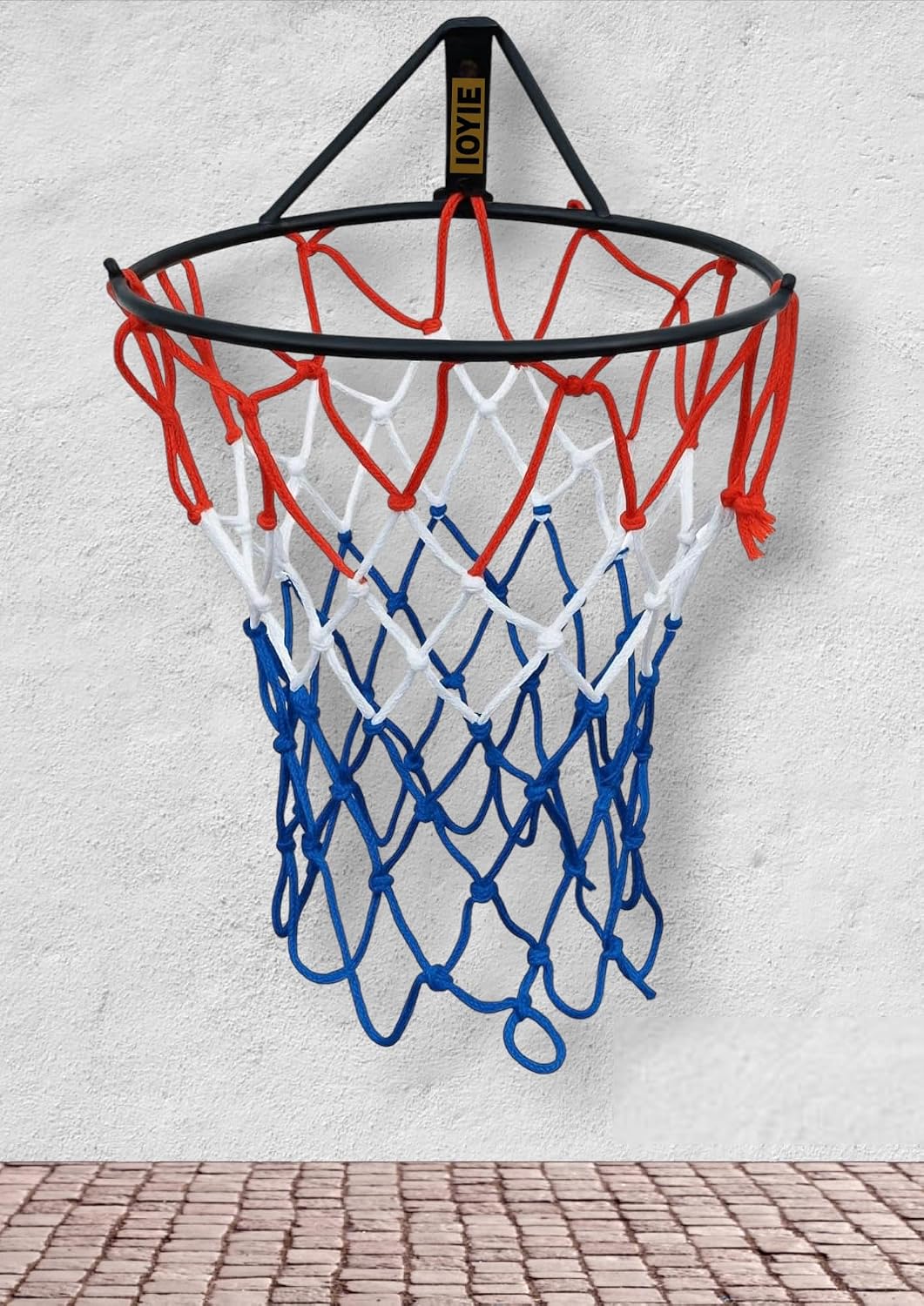 Basketball Ring for Indoor & Outdoor Sports, Kids & Adult Shooting Practice Basketball (Three Color Net) (Pack of 1)