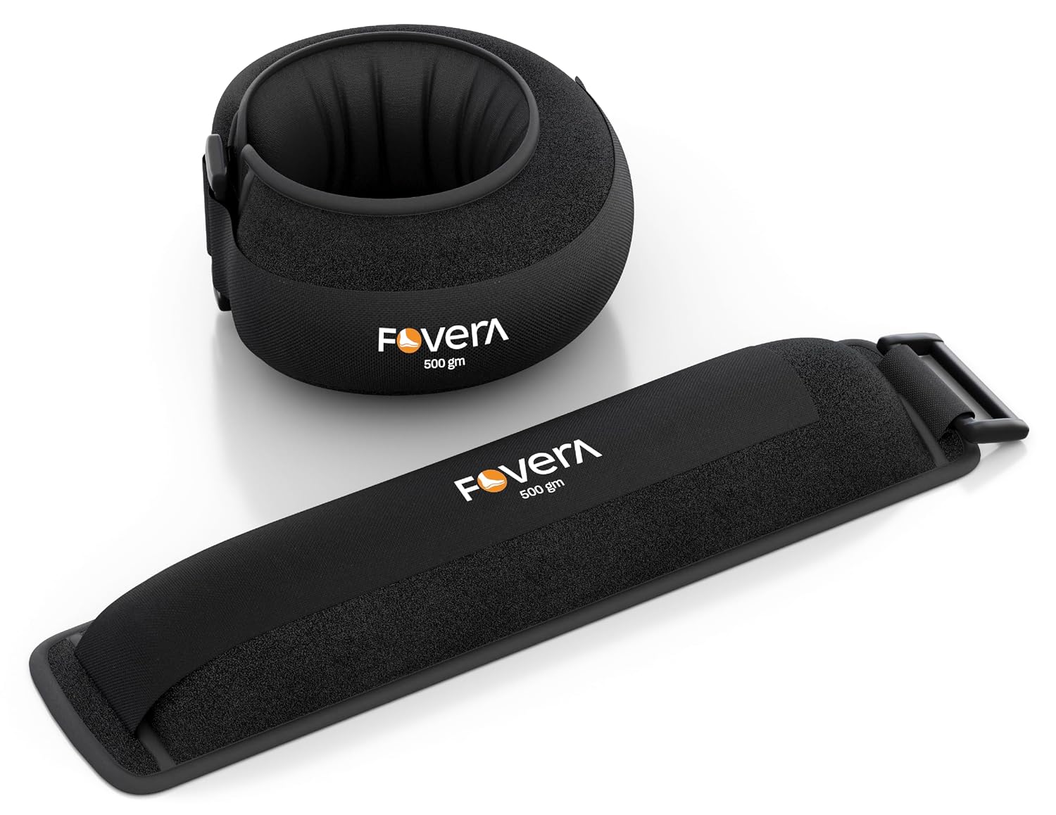 FOVERA Weight Cuff (500 g) for Strength Gain, Physiotherapy & Rehabilitation | For Men & Women | Adjustable Strap | For Muscle Strength Exercise & Workout (Pack of 1)