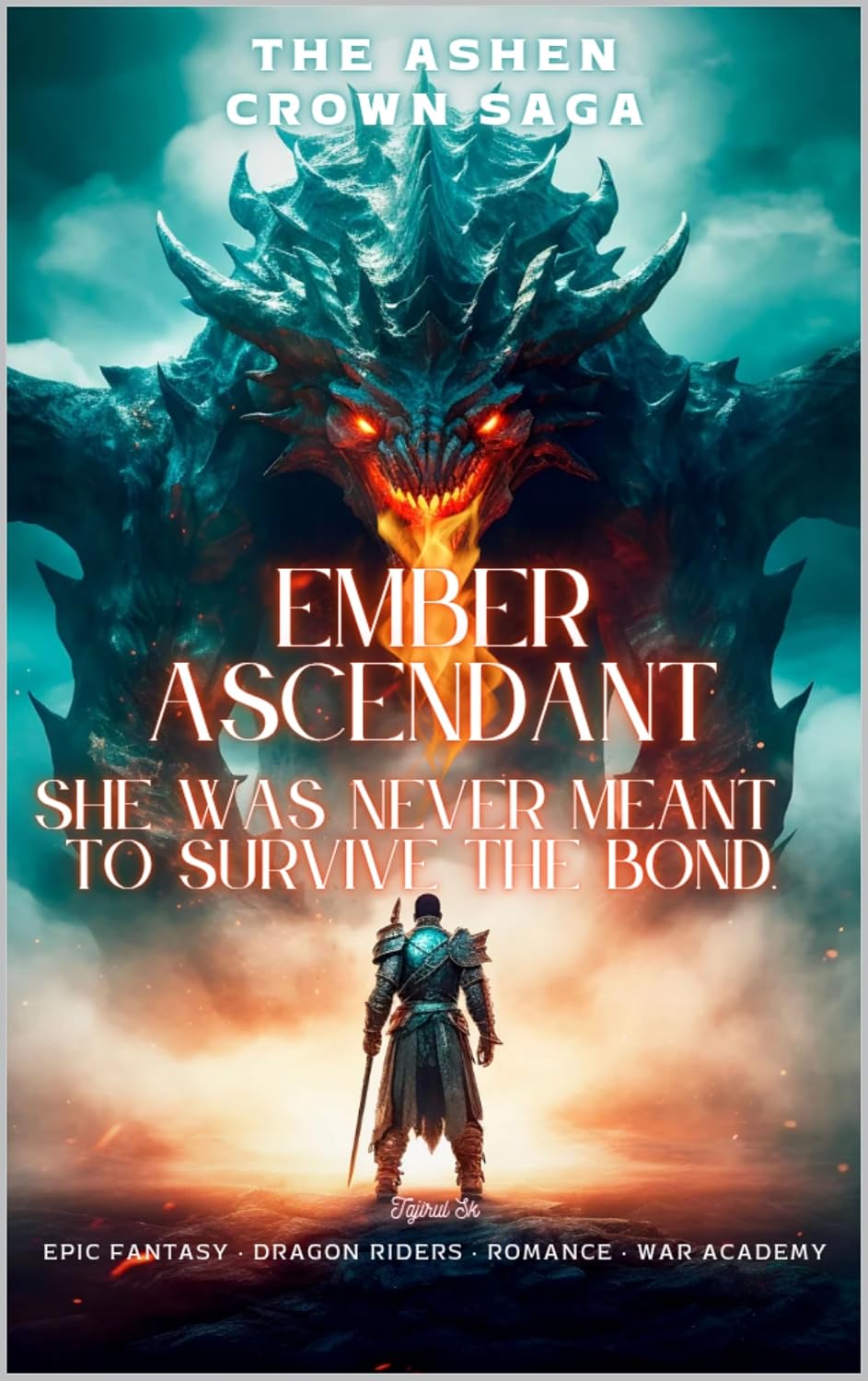 EMBER ASCENDANT: She was never meant to survive the bond. Epic Fantasy · Dragon Riders · Romance · War Academy (THE ASHEN CROWN SAGA Book 1)