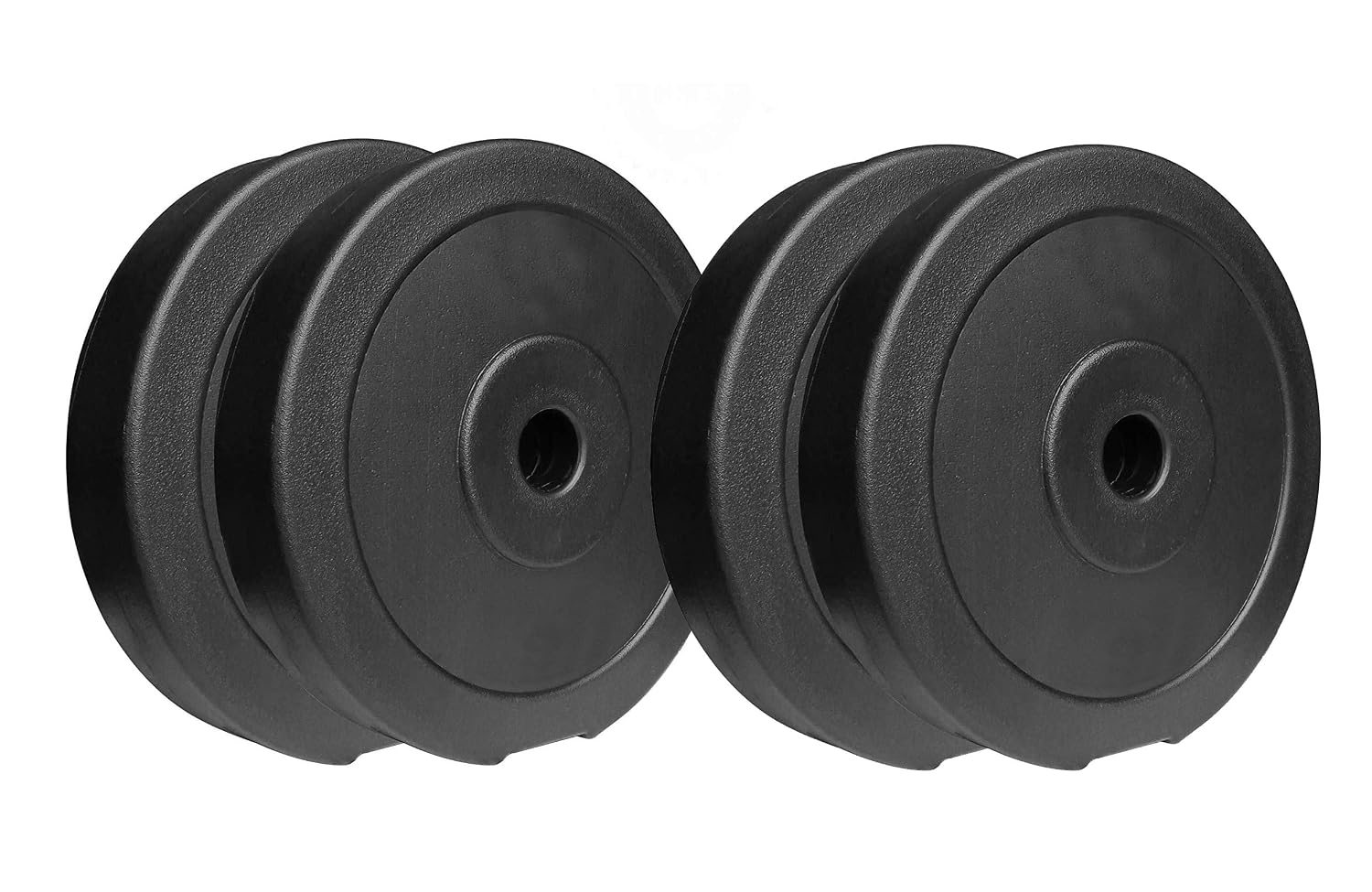 SIMRAN SPORTS 8KG Vinyl-Coated PVC Weight Plate Set – Includes 2KG x 4 Dumbbell Plates (Black) for Strength Training, Home Gym & Fitness Workouts