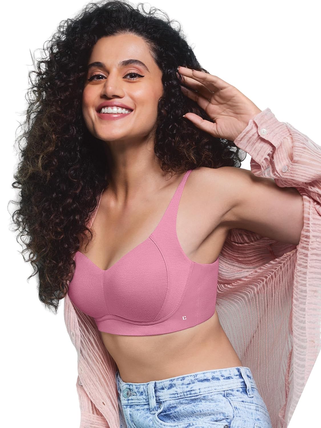 Enamor Bamboo Cotton A077, Side Support, Everyday Women’s T-Shirt Bra – 3X Softer, 4X More Absorbent, Antimicrobial, Padded, Wirefree, Full Coverage