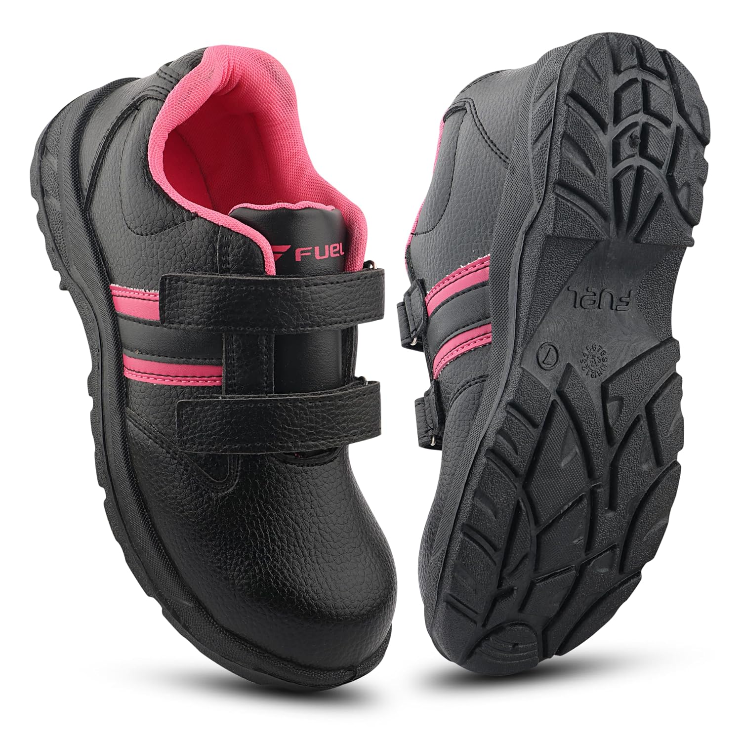 FUEL Riga Leather Industrial Safety Shoes for Women, PVC Single Density Sole, 100J Steel Toe Work Boots, Anti-Slip & Durable Heavy Engineering Footwear for Warehouse & Site Work