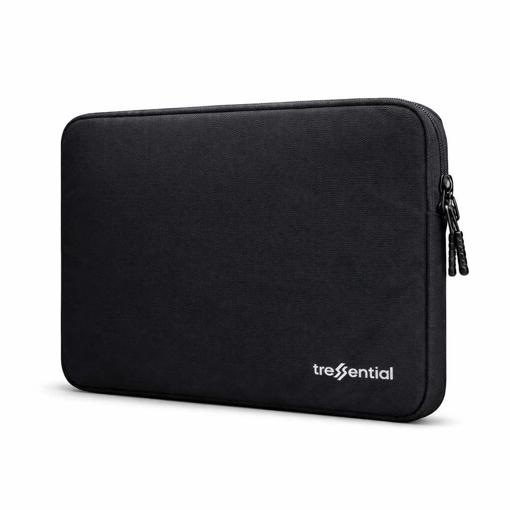 Tressential 15.6 Inch Laptop Sleeve, Water-Resistant, Shock-Resistant Padding, for MacBook, Dell, HP, Lenovo (Black, 15.6 inch)