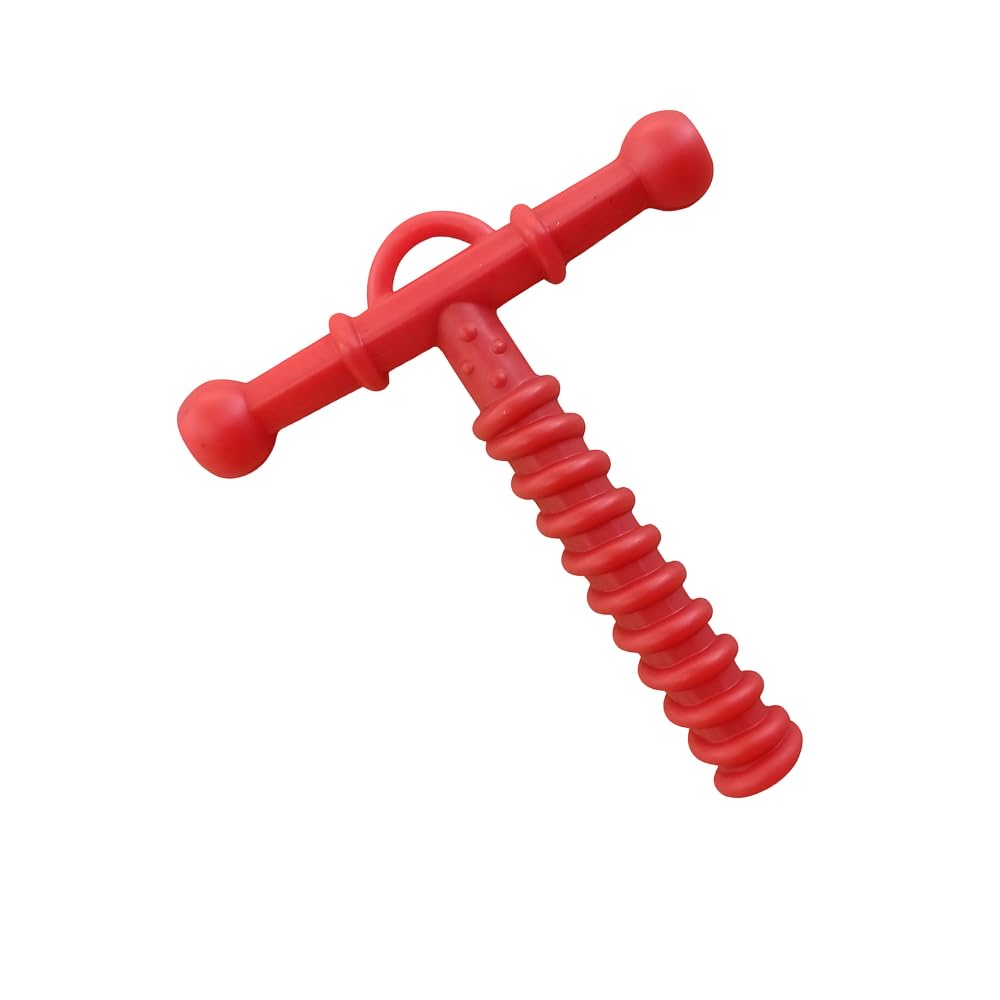 B-Arm Chewy Tube- Spiral Design (Red)| Chewing Tube for ADHD, Autism & Sensory Disorder| Upgraded Design for Oral Stimulation| Teether Toy for Children & Adults (Moderate Chewers)
