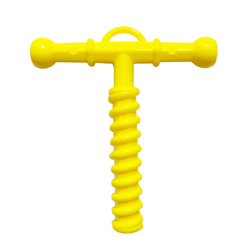 B-Arm Chewy Tube- Spiral Design (Yellow) | Chewing Tube for ADHD, Autism & Sensory Disorder | Upgraded Design for Oral Stimulation | Teether Toy for Children & Adults (Weak Chewers)