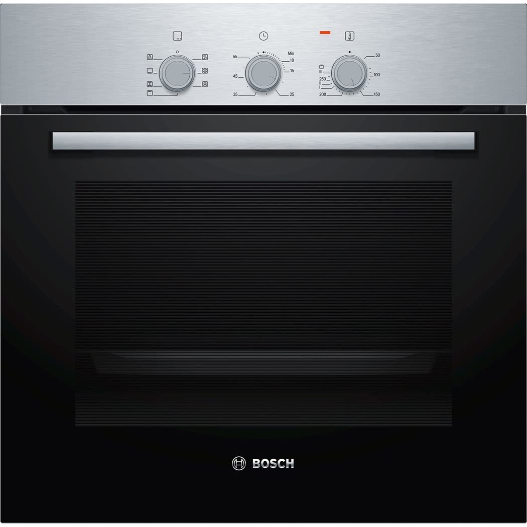 Bosch Serie | 2 60 Cm 66 L Built-In Oven With 3D Hotair: Achieve Perfect Baking And Roasting Results On Up To 3 Levels Simultaneously, Silver