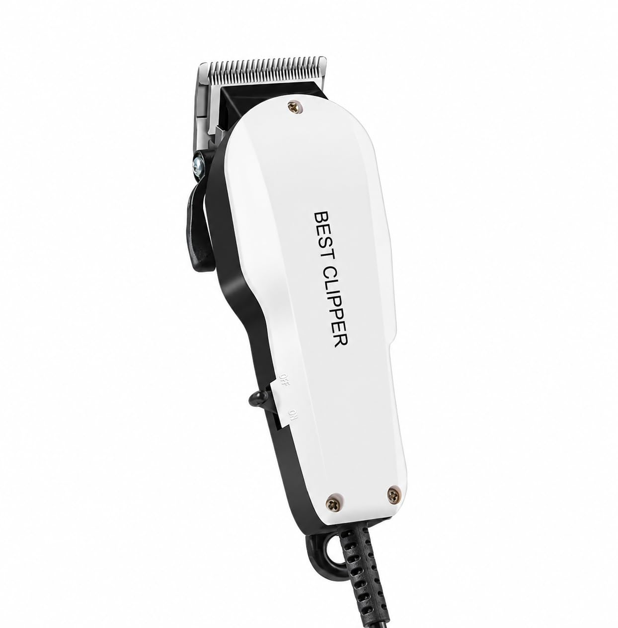 Professional Pet Grooming Clipper for Dogs & Cats | Low Noise Electric Hair Trimmer with Stainless Steel Precision Blades | Powerful Motor | Corded Animal Fur Clipper for Thick, Long & Curly Coats | Home Grooming Kit