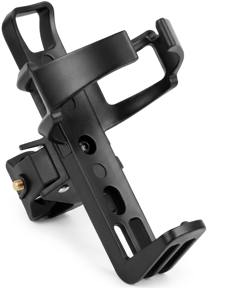 Universal Cycle Bottle Holder, 360 Rotating Cage,No Screws, Universal Bike Cup Holder.