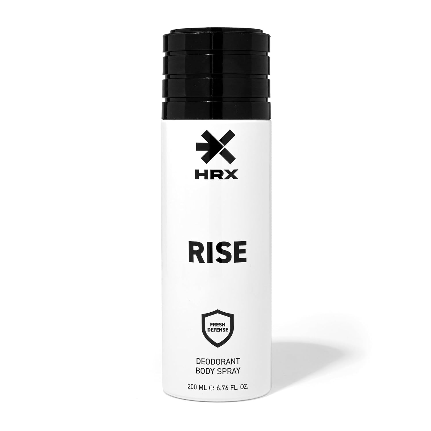 HRX Rise Deodorant Body Spray for Men 200 ml – Premium Woody Fragrance with Notes of Bergamot, Pink Pepper, Lavender, Vetiver, Amber & Patchouli – Fresh Daily Deo for Gym, Office & Everyday Use