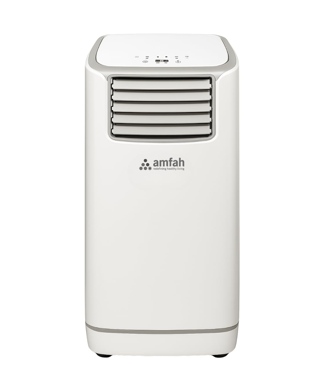 AMFAH AMF-PDAC-18, 1.5 Ton Portable Air Conditioner | 4-in-1 AC, Fan, Dehumidifier, Auto | Energy Efficient Mobile AC with Adjustable Vent, Auto Shut Off, Overheat Protection, White