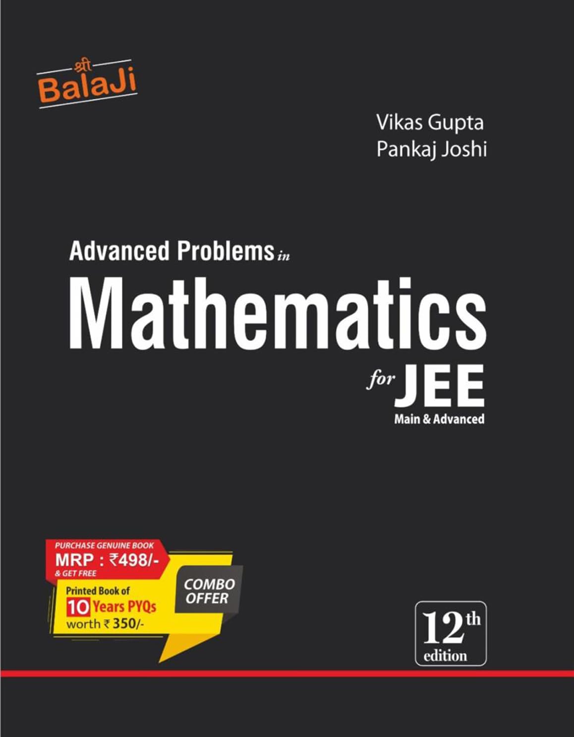 Advanced Problems in Mathematics for JEE (Main & Advanced) – 12th Edition, 2026 [BLACK BOOK]