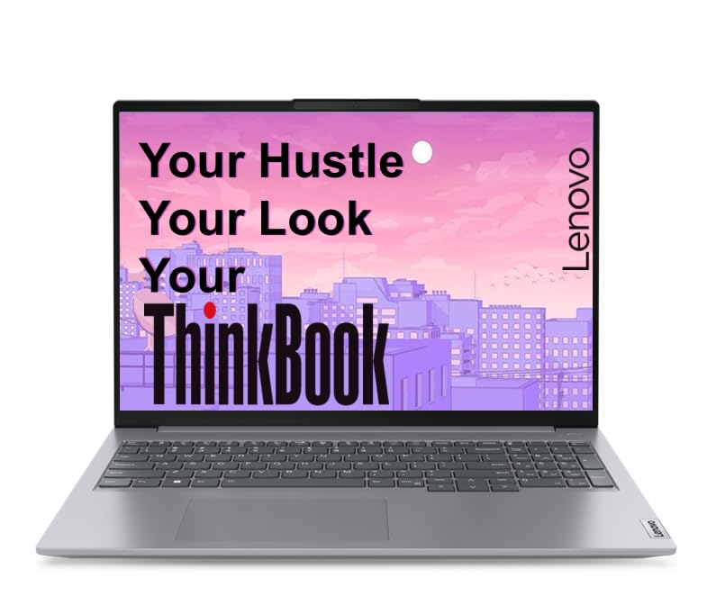 Lenovo ThinkBook 16, AMD Ryzen 5 7535HS, 16GB RAM, 512GB SSD, WUXGA IPS 16″, Windows 11 Home, Office 2024, 1.7kg, 21MWA0BSIN, Backlit Keyboard, Fingerprint, 300 Nits, 1Y Warranty, Aluminium Top Laptop