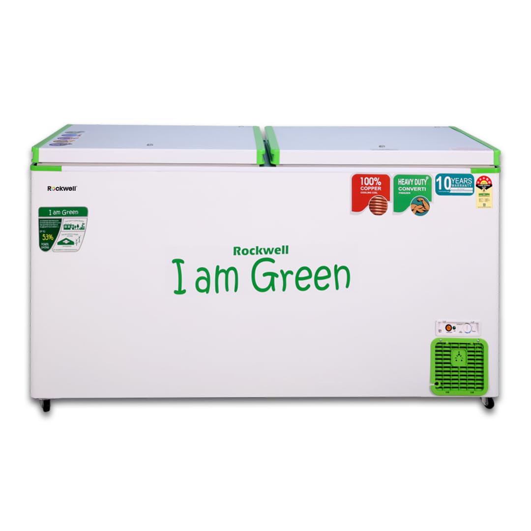 Rockwell 450 Deep Freezer, 5 Star, 10 Year Warranty, Upto 53% Power Savings