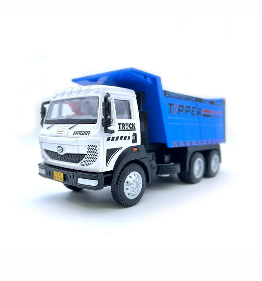 Centy Magna Tipper Pull Back Construction Toy Truck for 3Y+ Assorted Colours