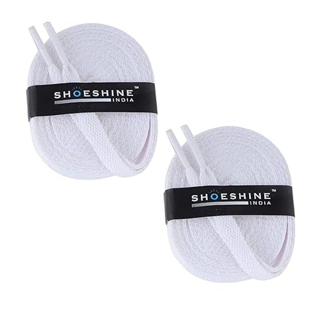 SHOESHINE Sports & Sneakers Shoe Laces – 2 Pairs Set Flat Shoelace for Men & Women