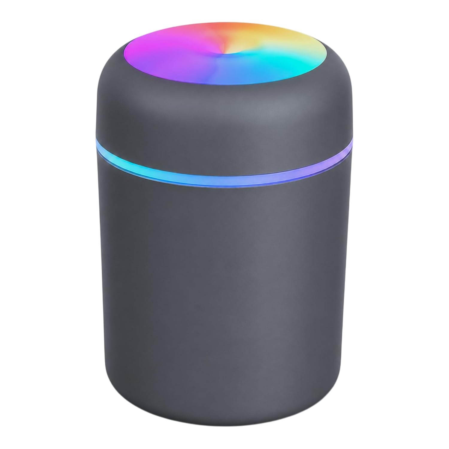 SELLER ZONE Humidifier With Colorful Light For Room, Bedroom, Office, Car (Grey), 300 ML