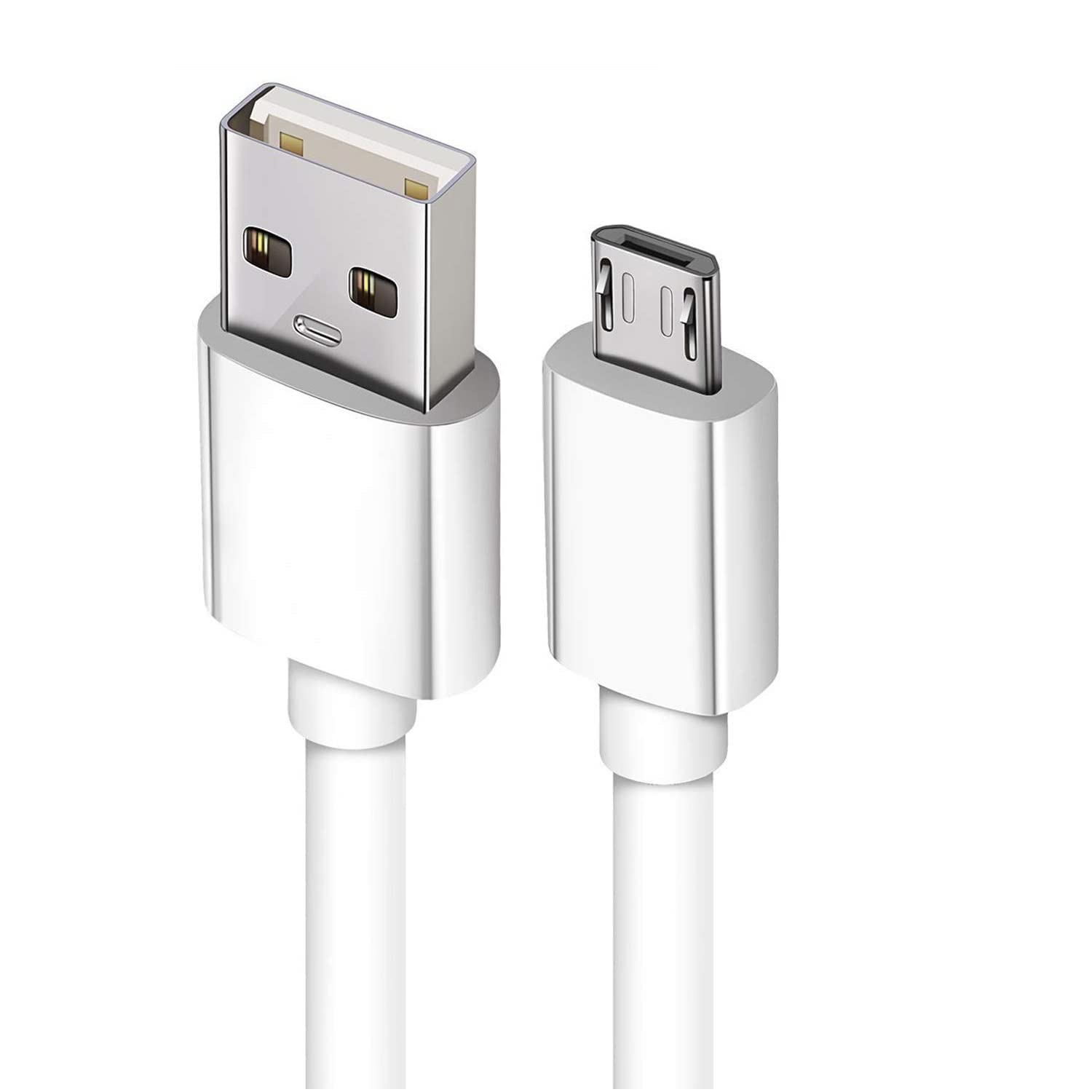 USB Data & Charging Cable for Amazon Kindle Paperwhite – Micro USB, Quick Fast Charging, High Speed Transfer for Android V8 (3.1 Amp, 1M, White)