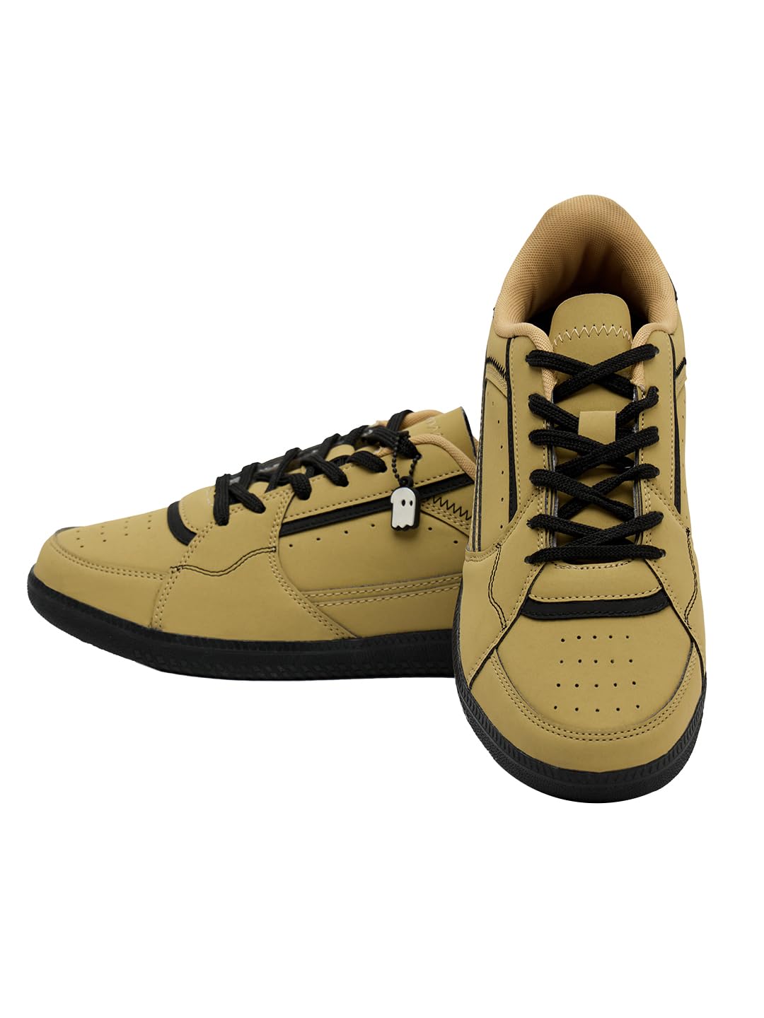 The Souled Store Kanso : Black Men and Boys Lace Up Low Top Stylish Sneakers with Flexibility & Comfort