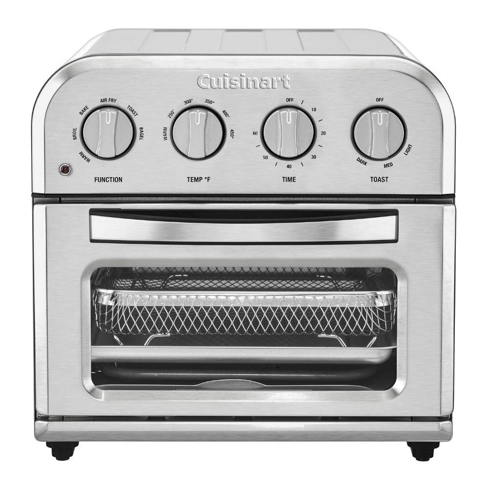 Cuisinart TOA-28 Compact Airfryer Toaster Oven | 220–240V, 50Hz | 1800W | 6-in-1 Functions | Large Capacity Air Fryer | Wide Temperature Range | 60-Minute Timer/Auto-Off | Stainless Steel