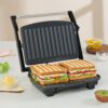 Borosil Elite Prime Grill Sandwich Maker | Can Make 2 Sandwich At a Time | 1000W Electric Toaster Maker | Non Toxic & Nonstick Coating Grill Plates Opens to 90° | Power Indicators | 2 Year Warranty