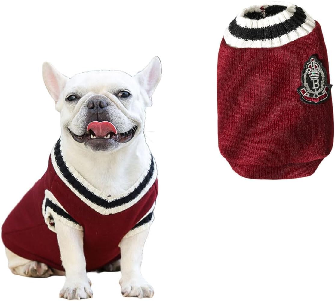 Lulala Pet Dog Sweater for Winter – Soft, Thick Knitwear Shirt Vest for Small Dogs, Classic Warm Puppy Sweater, Perfect for Cold Weather & Puppies, Comfortable & Cozy Dog Clothes